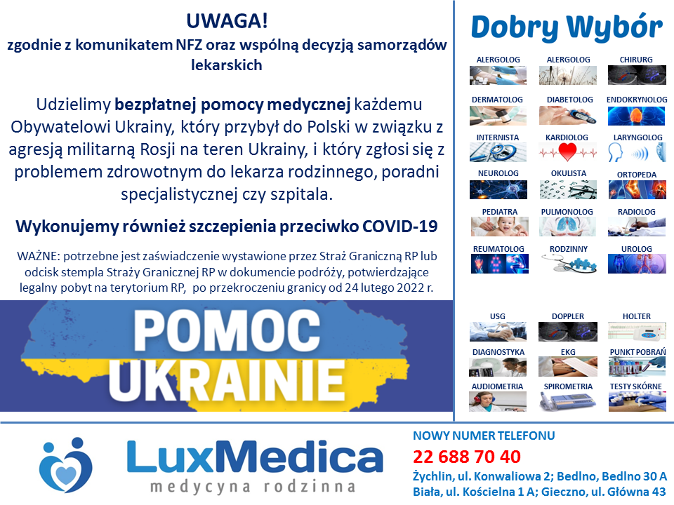 LuxMedica pomoc dla Ukrainy