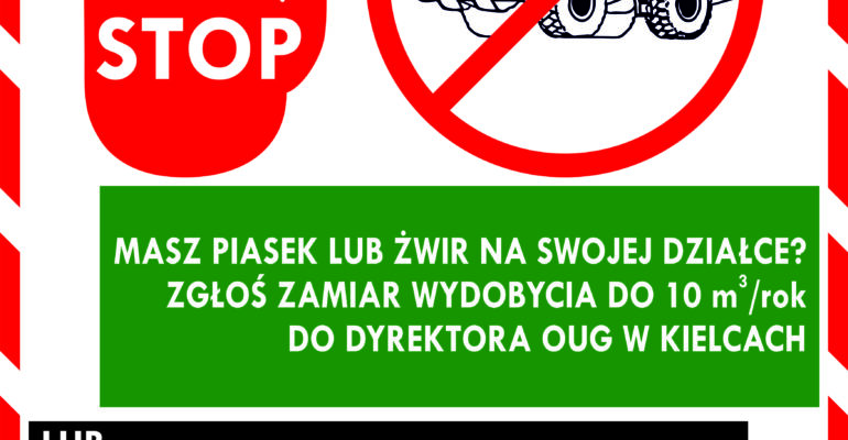 Pismo Dyrektora OUG Kielce w sprawie kampanii informacyjnej STOP NIELEGALNEJ EKSPLOATACJI
