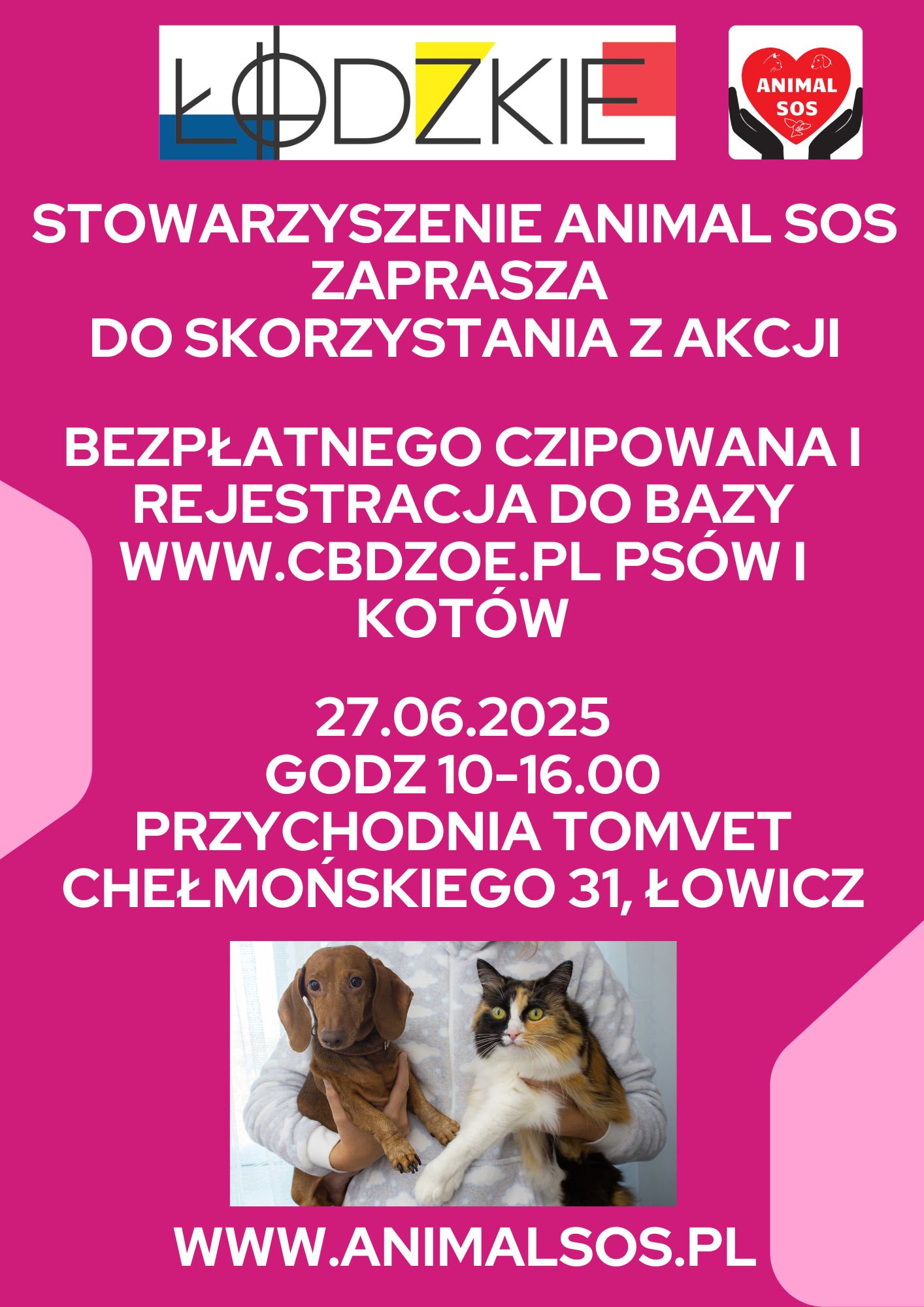 Akcja czipowania psów - piatek 27.06.2025
