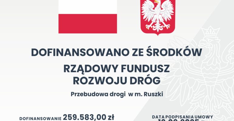 Przebudowa drogi w m. Ruszki
