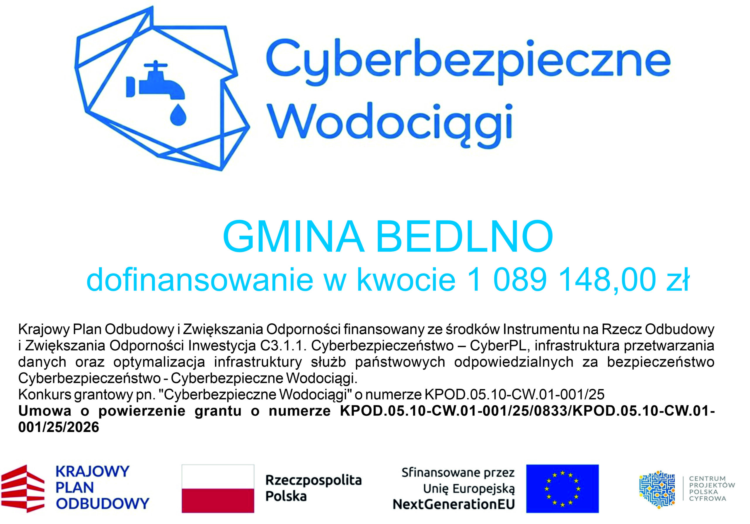 Cyberbezpieczne wodociągi w gminie Bedlno